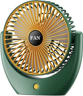 Sampri Rechargeable Lighting & 4-hours Battery Backup Small Pocket, Cooling Mini Hand 3 Speed USB Fan