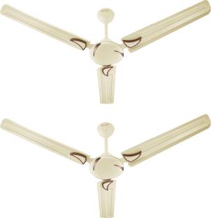 Relaxo Pearl DLX High-Speed Decorative 1 Star 1200 mm Energy Saving 3 Blade Ceiling Fan