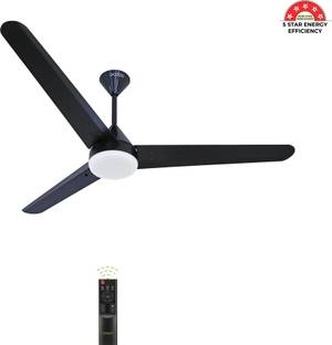 oceco Fansio Light Matt Black 1200 with 3 Year Warranty 1200 mm Ceiling Fan