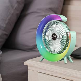 Voltegic USB Charging Personal Fan, air Circulation Fan 300 mm 3 Blade Table Fan