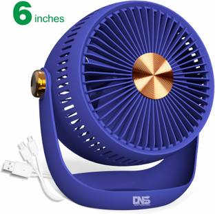 Daily Needs Shop Rechargeable Table Fan With Mid LED Light 2 Step Foldable For Home / Office Fan 5 mm ...