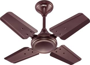 MinMAX 24 Inch Ceiling Fan | 4 Blade | Strong Airflow | Low Power | Brown with 24 Months Warranty Ultr...