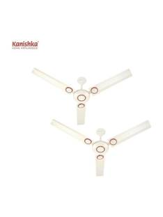 Kanishka Racer Pk2 Ivory Copper | High Speed with 24 Months Warranty Ultra High Speed, Anti Dust, Anti...