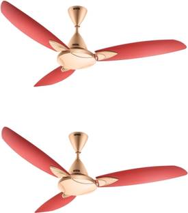 USHA Bloom Primrose, Sparkle Golden, Cherry with 2 Year Warranty Ultra High Speed 1250 mm Ceiling Fan