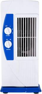 Blu Bel 3 Speed Control TF-104 Mini Tower Fan |90 Degree Rotating & Revolving 2 Blade Tower Fan