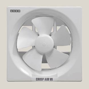 USHA CRISP AIR 150MM NOISELESS AUTOMATIC SHUTTER 100% COPPER LONGER LASTING LIFE 150 mm Exhaust Fan