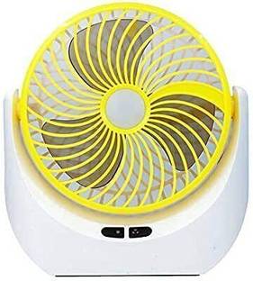COLDISH High Speed Rechargeable Table Fan with LED Light, For Home, Office, Kitchen Ultra High Speed 1...
