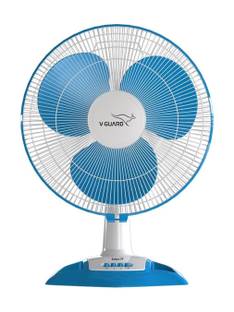 V-Guard Esfera TF (White Blue) | Copper Motor with 2 Year Warranty 400 mm Table Fan