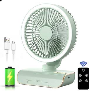 CITRODA USB Rechargeable table Desk Fan for Home Office Travel USB Fan Mini Silent Operation 3 mm Tabl...