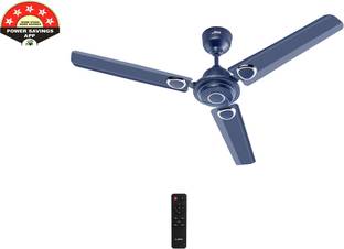 MinMAX 48 Inch BLDC Ceiling Fan with Remote | Energy Efficient | Blue with 24 Months Warranty BLDC Mot...