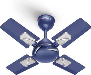 Longway Creta P1 24 Inch 4 Blade Anti-Dust Decorative Star Rated with 2 Year Warranty Ultra High Speed...