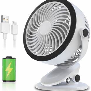 Keekos Table Fan You Can Also use Directly Fan Power Bank[ DC] Desk Fan 4000mAh USB High Air Delivery ...