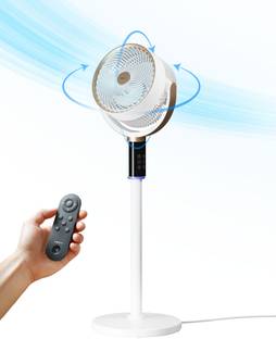 xech Gusto Pedestal Fan with Air Circulator & 4 way Swing Oscillation with remote with 1 Year Warranty...