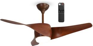 HANS LIGHTINGS Ceiling fan with LED color changing light 56-inch 3 ABS blades ( Brown ) with 2 Year Wa...