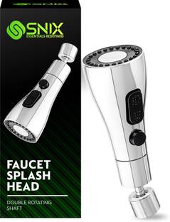 Snix 360° Rotating Kitchen Faucet Splash Head | Universal Tap Extender Faucet Nozzle