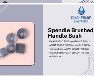 Dikshaware Plastic 05 Pcs JaquarESSCOType Spendle Brushed Handle Bush/ Handle Cap Faucet Handle