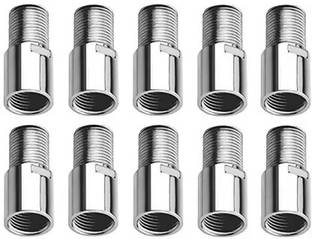 NEELKUND Stainless Steel Extension Nipple 2 Inch - (Pack Of 10) Faucet Mount