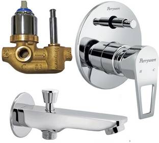 Parryware Espirion diverter Body With upper Trim with tipton wall spout 157 Faucet Set