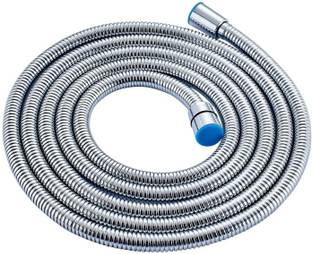 PESCA Chromed Stainless Steel Double-buckle Flexible Shower Hose Handshower Hose Replacement Shower Tube, Health Faucet Tube, Flexible Tube (1.5 Meter) Faucet Set