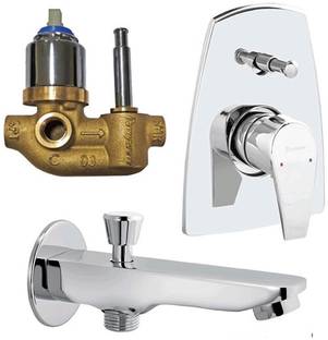 Parryware Edge diverter Body With upper Trim with tip ton spout 168 Faucet Set