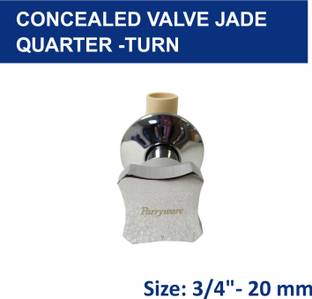 Parryware by Parryware JADE CPVC Concealed Stop Cock 3/4 inch (20mm) Quarter Turn with wall Flange Fau...