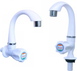 एरोवेल बाय टैप फॉर किचन मिक्सर बाथरूम वॉश बेसिन्स पोलो PVC Sink and Swan Neck Tap With Foam Flow फासेट...