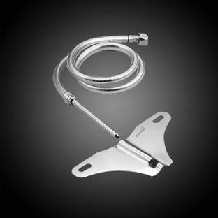 Prestige 304 Grade Stainless Steel Toilet Bidet Or Flat Nozzle Jet 1 Meter Heavy PVC Hose Faucet Set