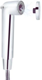 ESSE18 Health Faucet with Magnetic Holder Bidet Sprayer for Toilet/Jet Spray Silver Faucet Set