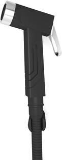 PESCA NOVA Matte Black-Chrome Gun Pack Of 2 Without Hose Pipe Faucet Set
