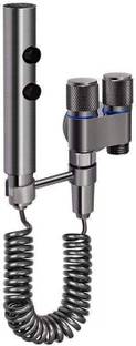 Prossimagen Compact Grey Bidet Shower Kit with Extendable 2m Hose & Dual Valve Faucet Set