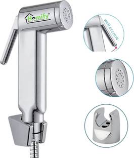 होमीफाई ABS Health Faucet Jet Spray | Toilet Spray Shower Chrome Plated नल
