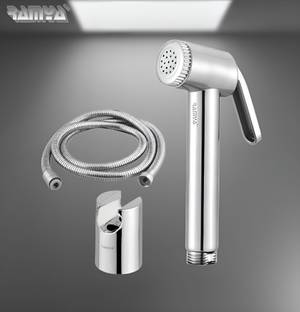 रम्या Jaquar Health Faucets With 1.5 MTR SS Tube Wall Hook फासेट सेट