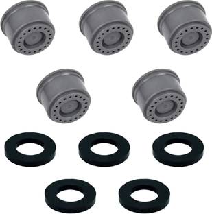 Acetap Kitchen Tap Water Saving Aerator, Shower Flow, Plastic (22 mm Diameter, Grey) 5 Faucet Set