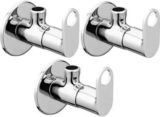 fastgear by Fastgear Brass Prime Angle Wall Tap for Home and Kitchen(3pcs) Faucet Set