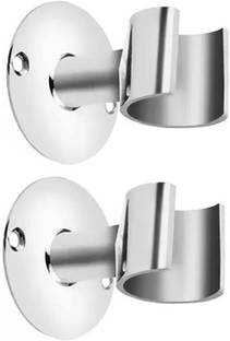 BuyFeb 2 Piece Chrome Plated Brass Wall Round Hook/Holder for Faucet, Hand Shower, Faucet Set