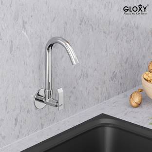 GLOXY Deck Mounted Kitchen Sink Mixer Tap with Swivel Spout and Connection Faucet Set