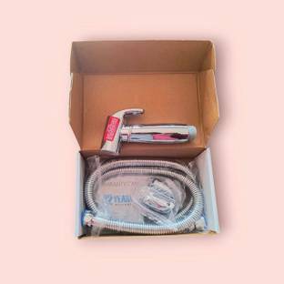 Hindware Soft Abs Toilet Hand Spray Complete Set (Pipe n Hook) Faucet Set