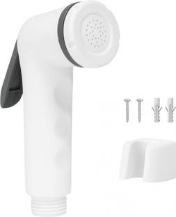 HOMEMATES Matte White Health Faucet with Wall Mount ABS Trigger Spray, 113mm jet Sprayer Health  Fauce...