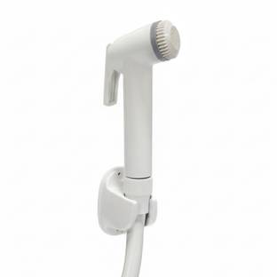 प्लांटेक्स ABS Health Faucet with 1 Meter Shower Hose Pipe & Wall Hook/Jet Spray for Toilet फासेट सेट