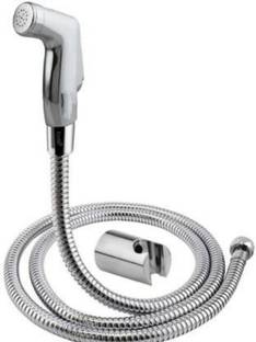 COSWARE Hindware Chrome Health Faucet with 1 meter S.S Hose Pipe and ABS Hook (Set of 1) Faucet Set