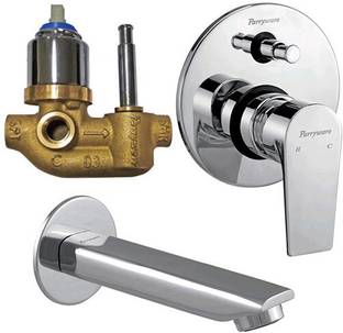 Parryware Praseo Concealed diverter Body With upper Trim with Plain wall spout 023 Diverter Faucet