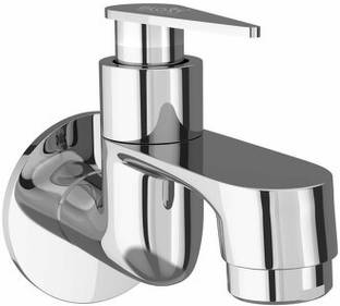 GLOXY by GLOXY Brass Bib Cock Tap with Wall Flange for Wash Basin and Kitchen Faucet Set