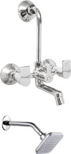 Prestige Waterfall Telephonic Wall Mixer with Cruzz Head Shower-Set Of 1 Faucet Set