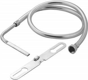 क्लिबो Stainless Steel Jet Spray/Toilet Jet or Spray Silver with Heavy PVC Hose 1 Meter स्वास्थ्य  नल