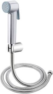 COSSIMO Grohe Chrome Health Faucet with 1.0 meter Hose Pipe and ABS Hook (Set of 1) Faucet Set