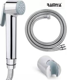 Ramya Star R02 Health Faucet Set With 1 METER SS TUBE Wall Hook Faucet Set