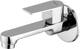 HIDEWAY CU-1003 Cubix Brass Long Body Bib Cock Tap With Wall-Flange Faucet Set