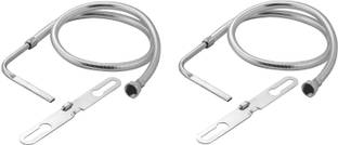 Prestige Toilet Jet or Bidget Hands-Free Spray with 1.5 m Heavy PVC Hose-(Multi) PACK OF 2 Faucet Set
