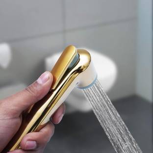 PESCA Grove Gold ABS Health Faucet 2 pc Gun Without Hose Pipe for Elegant Bathroom Faucet Set