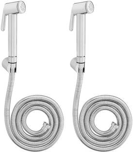 Flipkart SmartBuy Classic HELIX Health Faucet Set (With Shower Hose & Wall Hook) - Set Of 2 Faucet Set